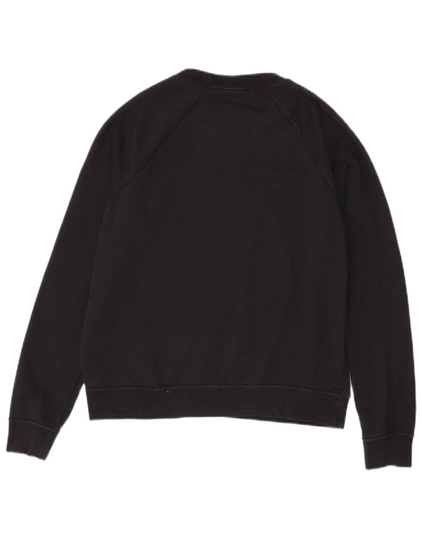 Nike Sweat-shirt surdimensionné pour femme UK 10 Petit coton noir