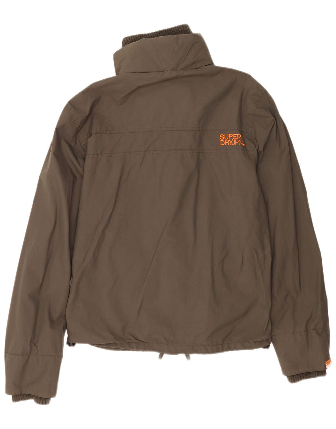 Superdry Womens Rain Jacket UK 18 XL Khaki Nylon