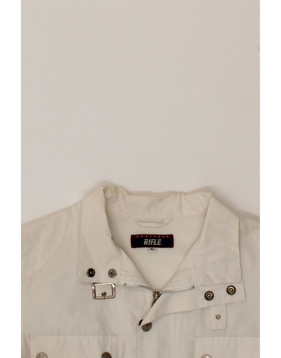 RIFLE Womens Heritage Utility Jacket UK 18 XL White Polyester Vintage Rifle and Second-Hand Rifle from Messina Hembry 