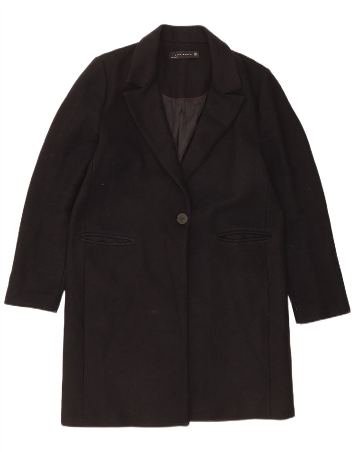 Cappotto Zara da donna UK 18 XL lana nera