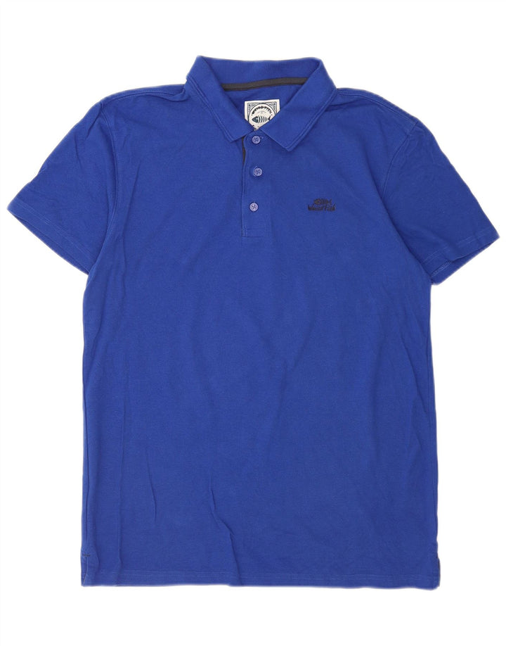 Weird Fish Herre Polo Shirt Medium Blue