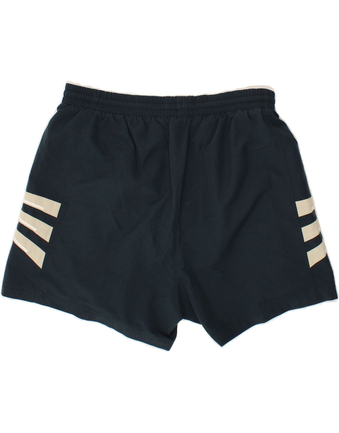 ADIDAS Mens Graphic Sport Shorts Large Navy Blue Striped Polyester