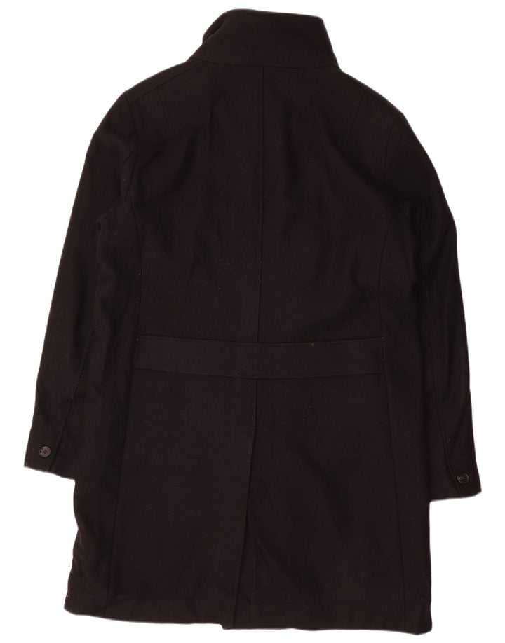 ALL SAINTS Mens Overcoat UK 42 XL Black Wool