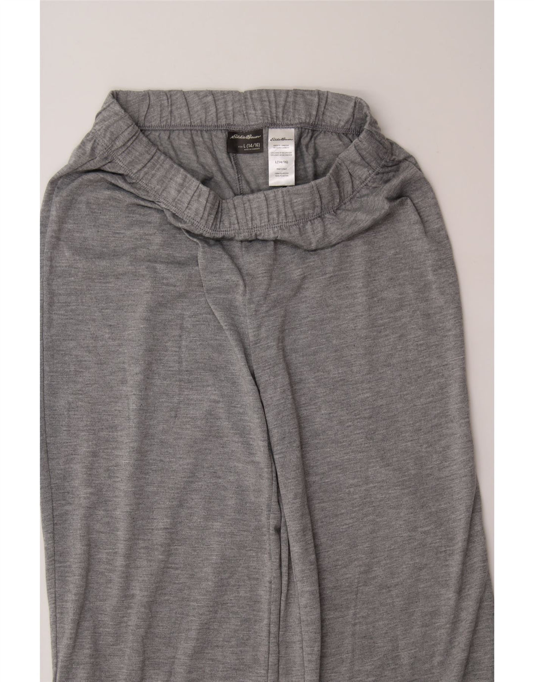EDDIE BAUER Girls Tracksuit Trousers 14-15 Years Large Grey Polyester Vintage Eddie Bauer and Second-Hand Eddie Bauer from Messina Hembry 
