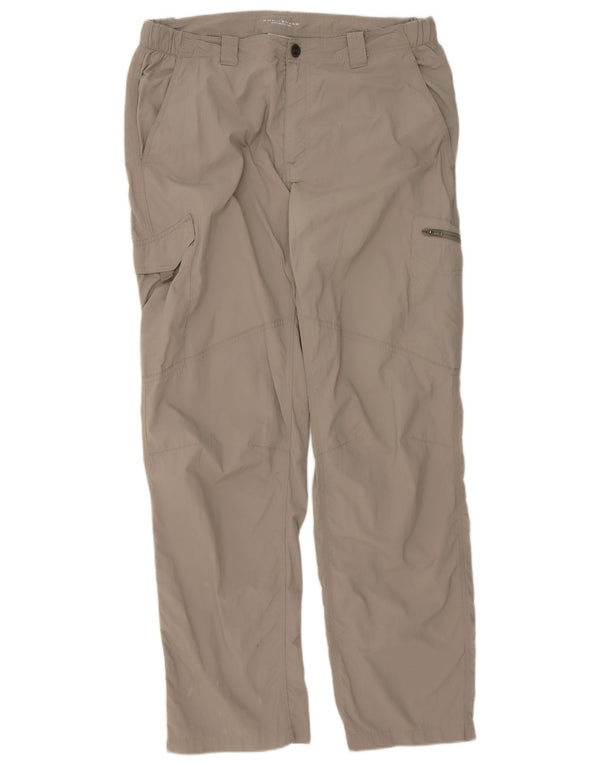 Columbia Womens Omni-Shade Straight Cargo Bukser W36 L32 Grå Nylon