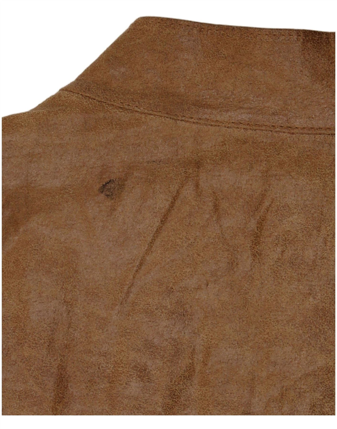 Vintage Mens Leather Jacket IT 54 2XL Beige Leather