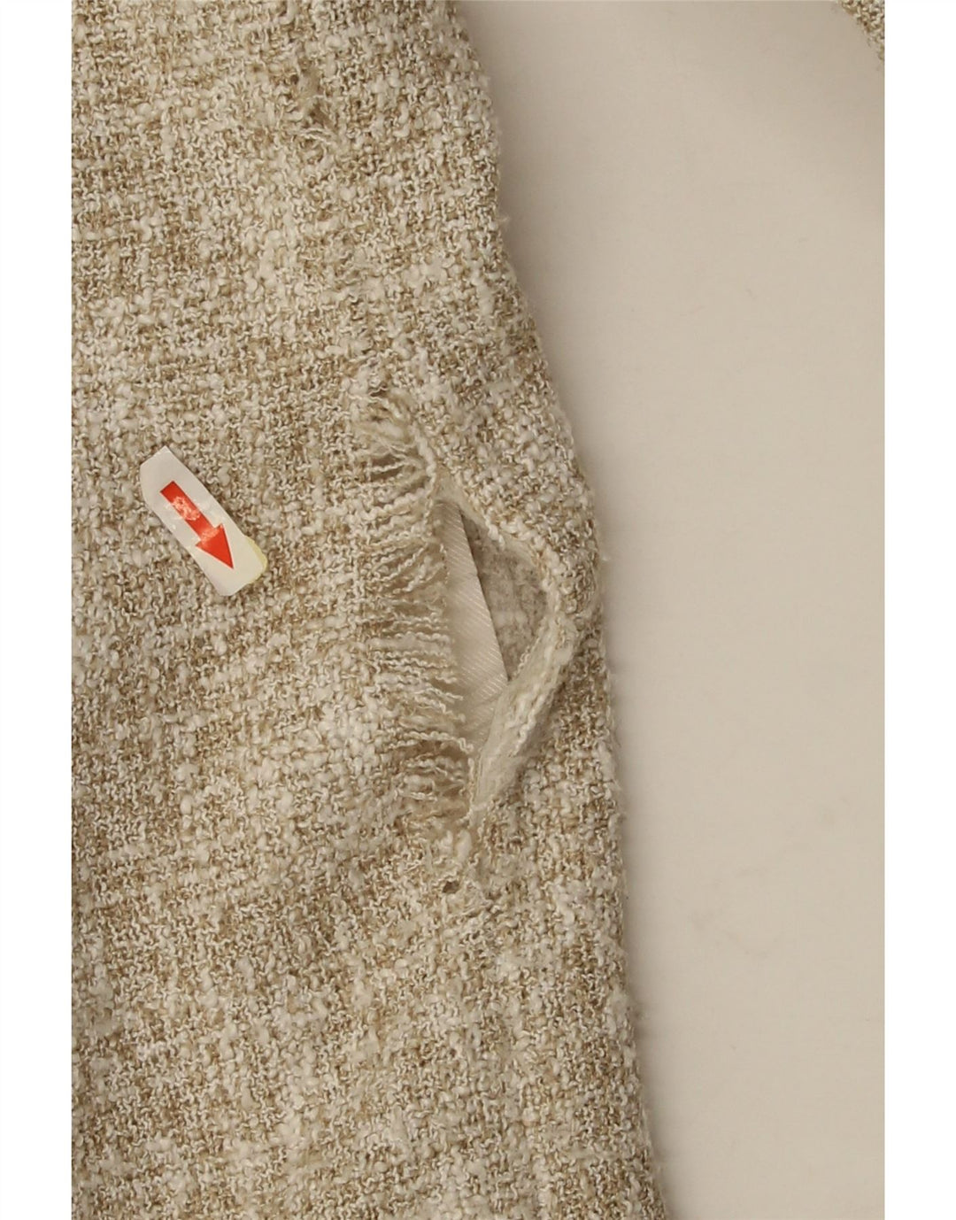 Jachetă Zara pentru femei Crop Blazer EU 44 XL Bej