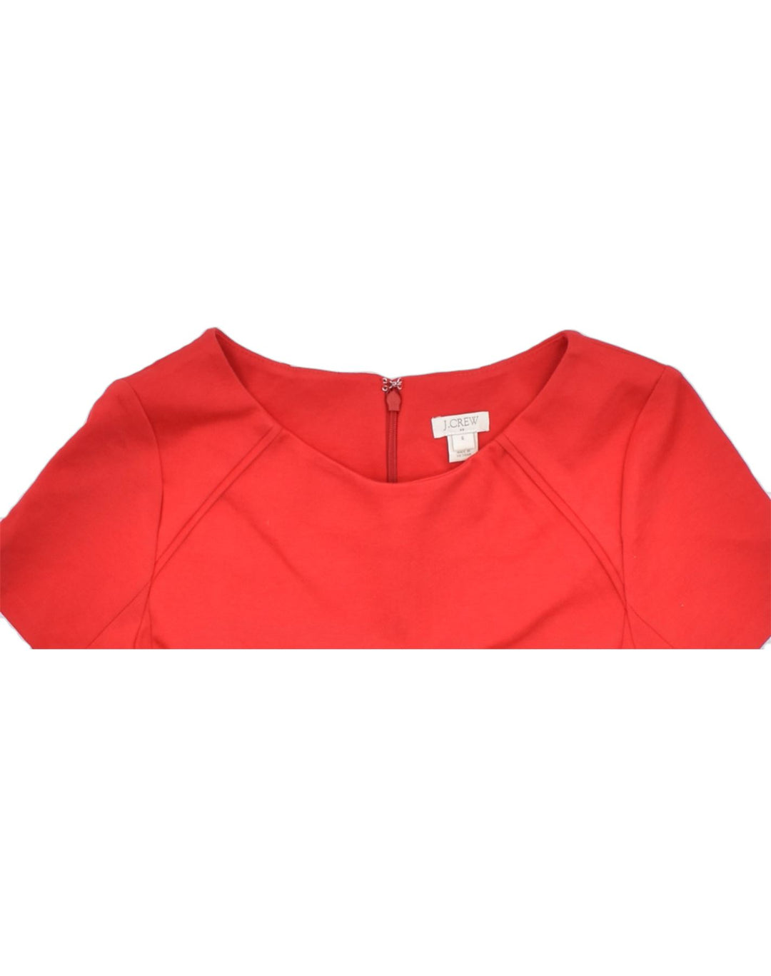 J. CREW Womens A-Line Dress US 6 Medium Red Polyester | Vintage | Thrift | Second-Hand | Used Clothing | Messina Hembry 