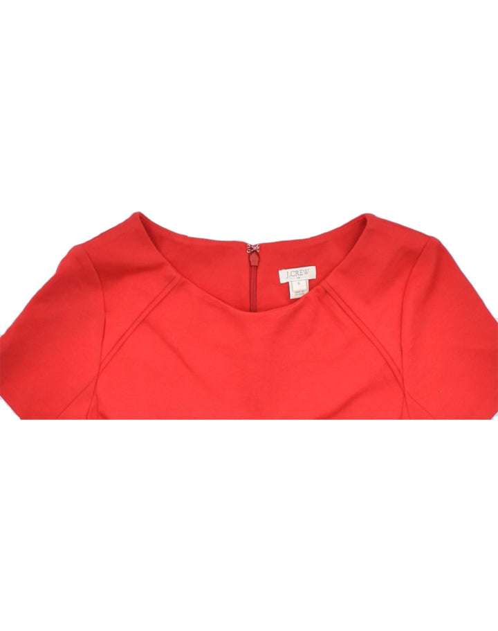 J. CREW Womens A-Line Dress US 6 Medium Red Polyester | Vintage | Thrift | Second-Hand | Used Clothing | Messina Hembry 