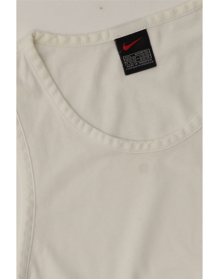Nike Mens Vest Top Large White Cotton