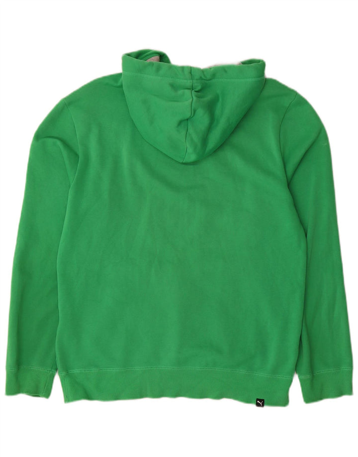 PUMA Mens Graphic Hoodie Jumper Small Green