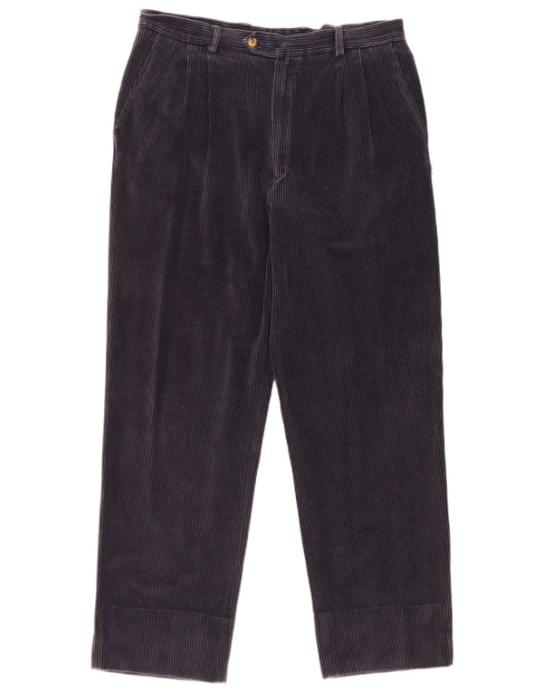 Fila Pantalones de pana con clavijas para hombre medianos W32 L30 algodón azul marino
