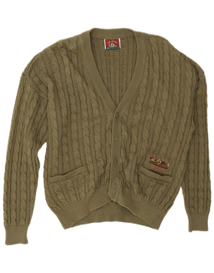 Navigare Herre cardigan sweater Medium Khaki