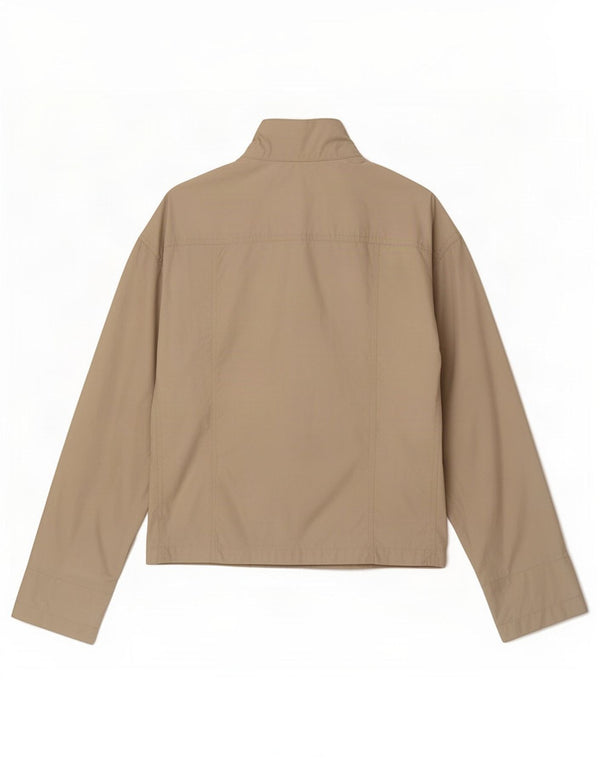 Calvin Klein Jeans Damen Bomberjacke UK 16 Large Beige Polyamid
