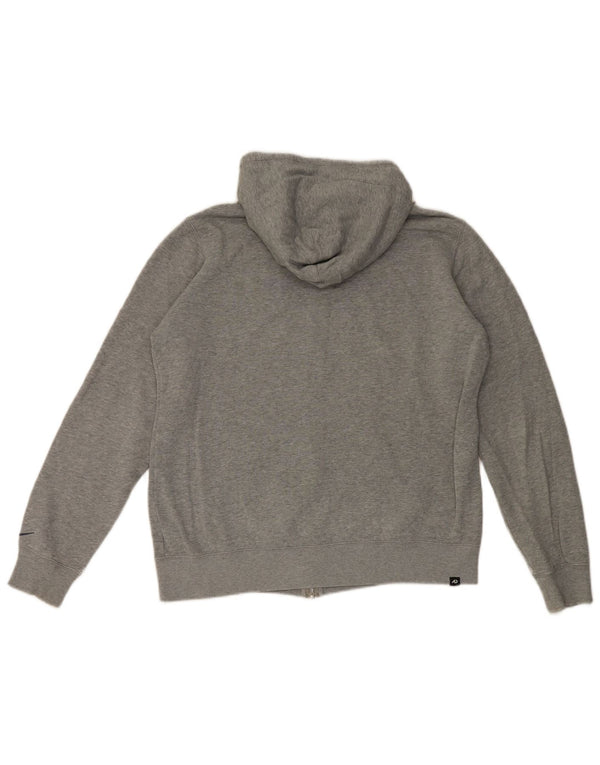 Felpa con cappuccio e zip da donna Nike UK 18 XL cotone grigio