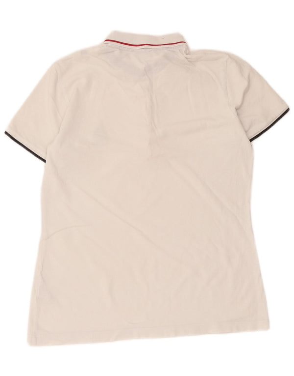Marina Yachting Womens Polo Shirt UK 14 Medium White Cotton