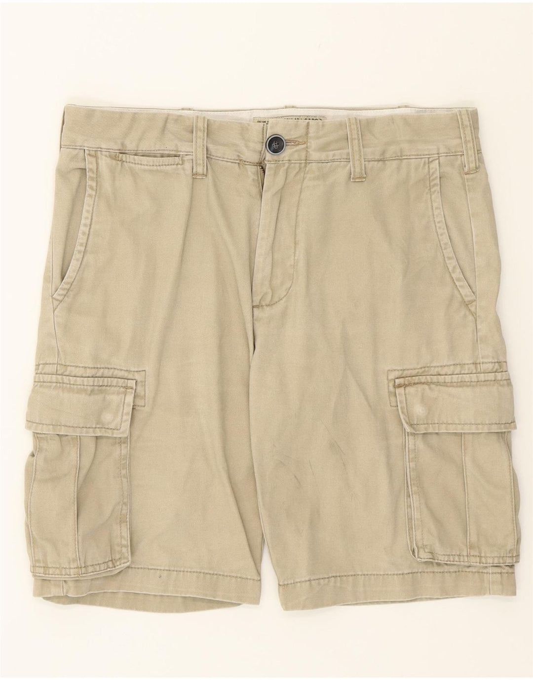 OVS Mens Cargo Shorts IT 46 Small W30  Beige Cotton Vintage OVS and Second-Hand OVS from Messina Hembry 