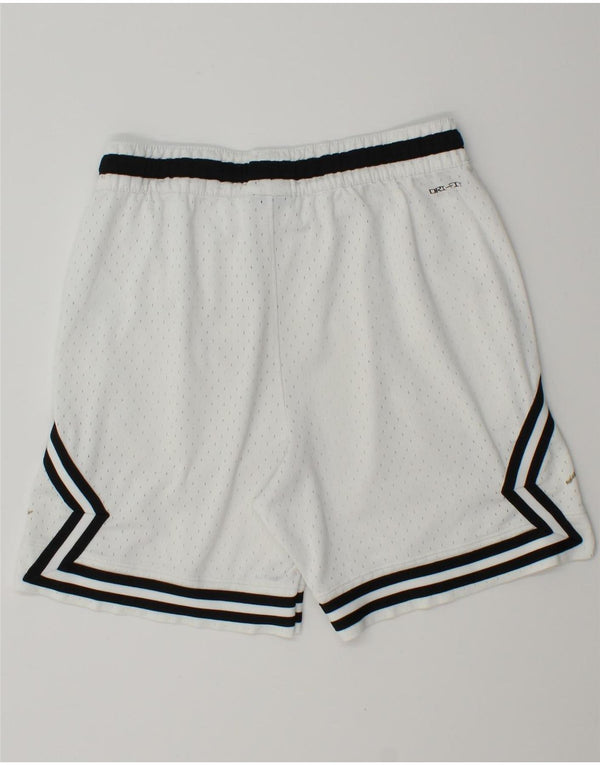 Jordan Mens Dri Fit Sport Shorts Medium White Geometric Polyester
