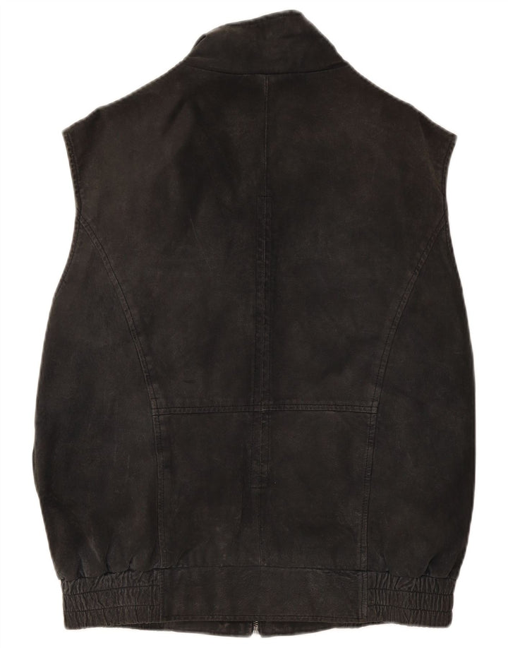 David Moore Herren Lederweste IT 50 Large Schwarz
