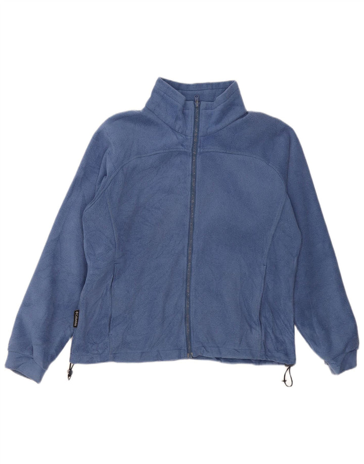 Columbia Womens Oversized Fleece Jacket UK 18 XL Blue Polyester