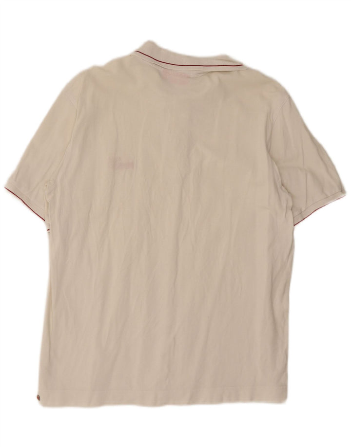 Tricou polo Puma pentru bărbați, bumbac alb mediu