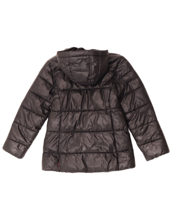 Giacca imbottita con cappuccio Levi's per ragazze 9-10 anni in poliestere nero
