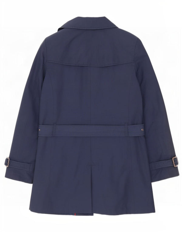 Женский тренч Tommy Hilfiger UK 14, темно-синий, хлопок, большой размер