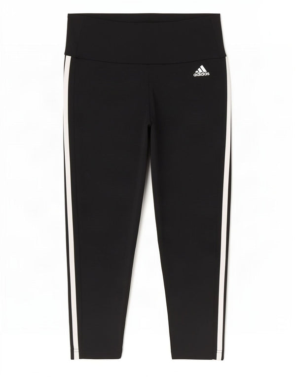 Adidas női Aeroready Capri leggings UK 8/10 kis fekete poliészter
