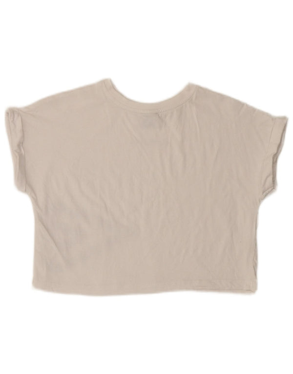 Umbro Camiseta corta con gráfico para mujer UK 40 Algodón blanco mediano