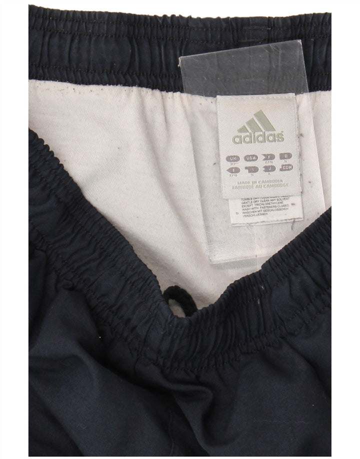 Adidas Mens Tracksuit Trousers Joggers Medium  Navy Blue Polyester