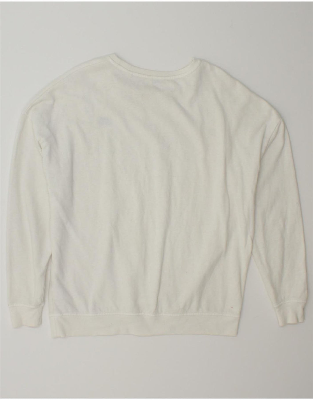 JACK WILLS Womens Oversized Sweatshirt Jumper UK 10 Small  White Cotton Vintage Jack Wills and Second-Hand Jack Wills from Messina Hembry 
