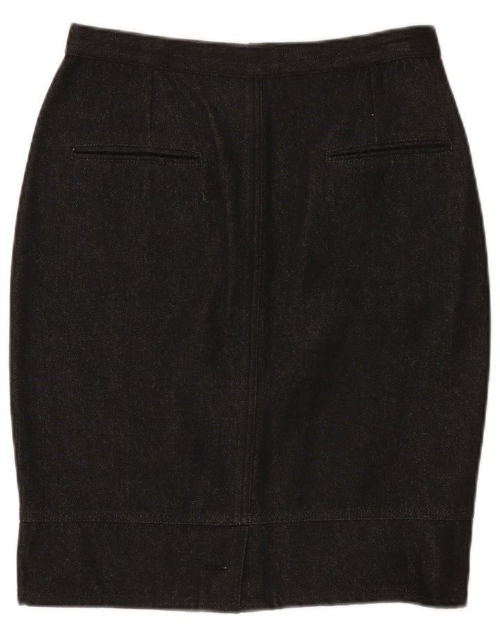 Giorgio Grati Womens Denim Skirt IT 44 Medium W28 Black