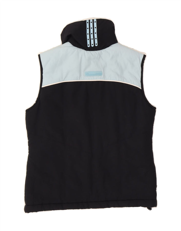 ADIDAS Womens Gilet UK 8 Small Navy Blue Colourblock Polyester Vintage Adidas and Second-Hand Adidas from Messina Hembry 