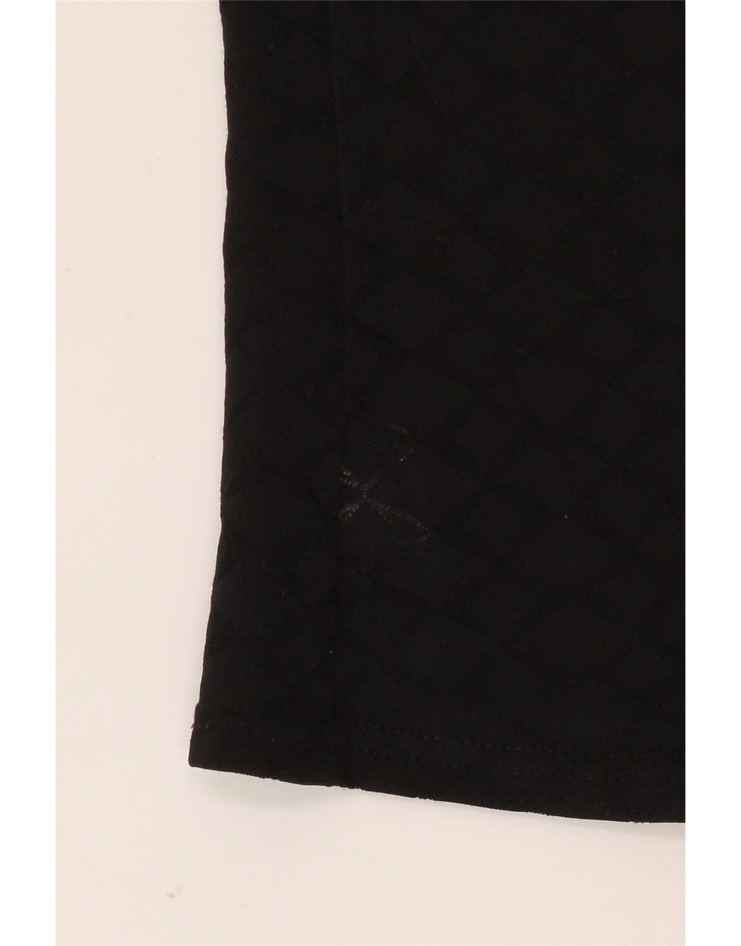 BENETTON Womens Crop Shirt Blouse IT 46 Large Black Polyester