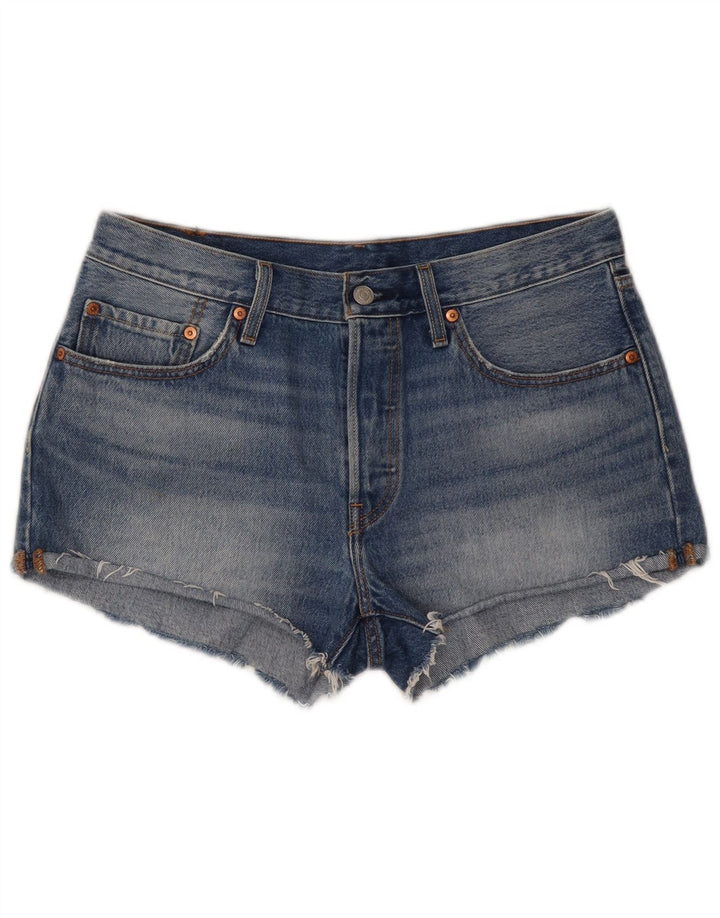 LEVI'S Womens 501 denimshorts W30 Medium Blue Bomuld