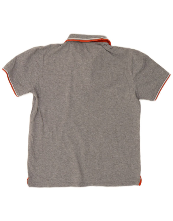 Champion Mens Heritage Fit Polo Shirt Large Grey Cotton
