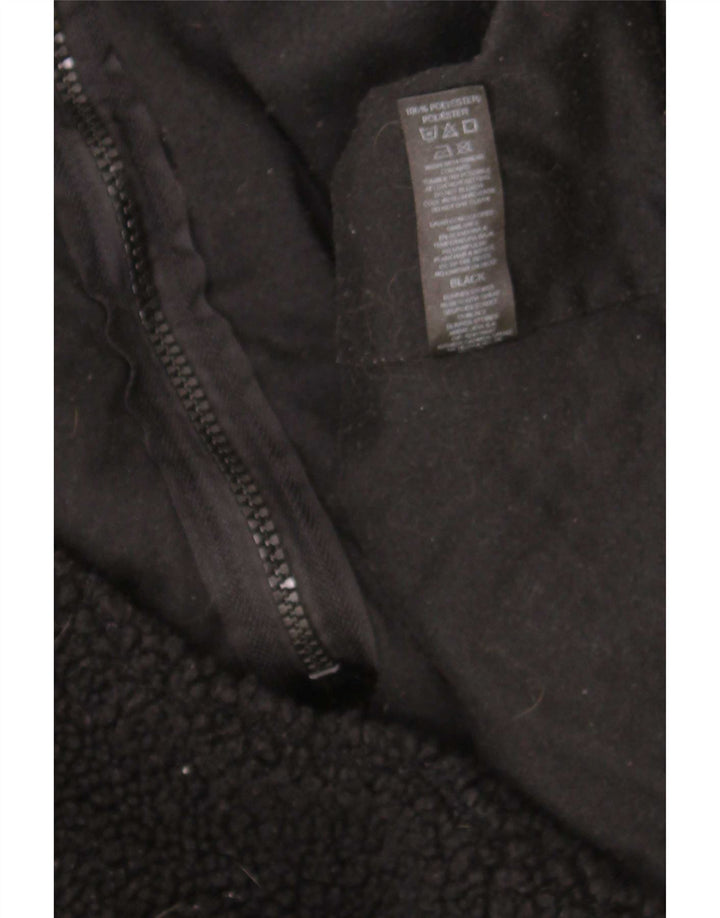 Dunnes Stores Dame Oversized Fleecejakke UK 10 Small Black Polyester