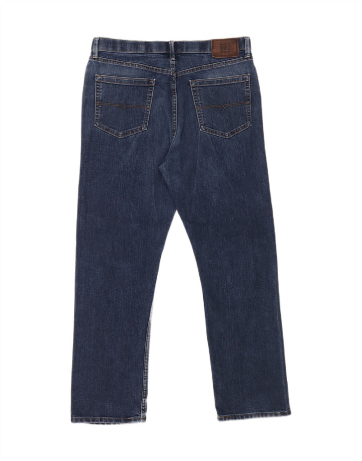Marks & Spencer Mens Regular Straight Jeans W34 L29 Blue Cotton
