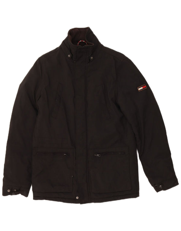 Tommy Hilfiger Mens Utility Jacket UK 36 Small Black