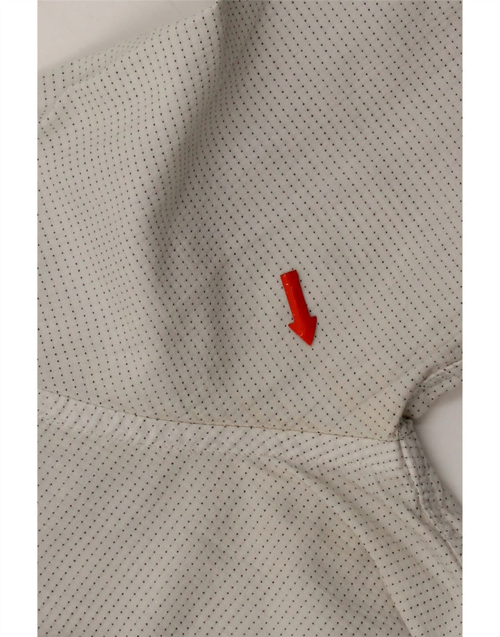 Levi's herreskjorte stor hvid plettet bomuld