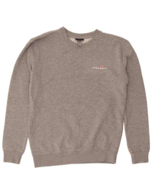 Felpa da donna Ellesse Maglione UK 8 Small Cotone chiazzato grigio
