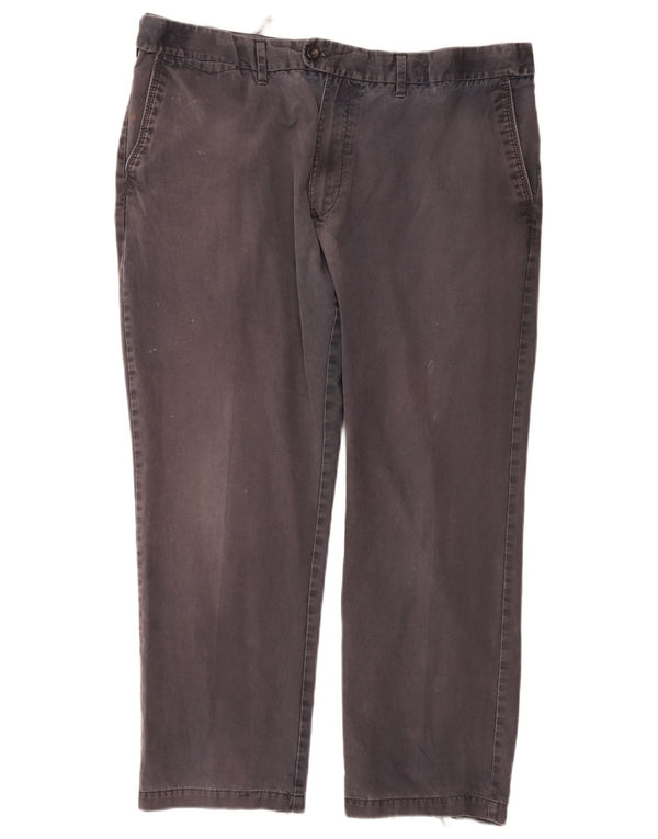 Pantaloni da abito dritti da uomo Marks & Spencer W42 L29 cotone grigio
