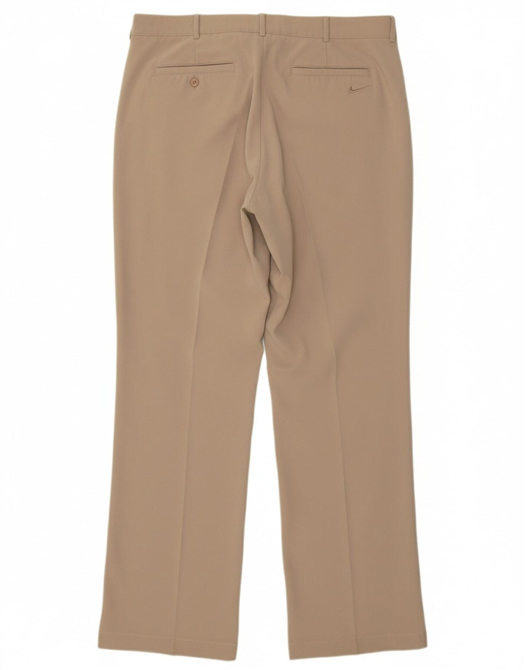 NIKE Mens Straight Chino Trousers W36 L32 Beige Polyester