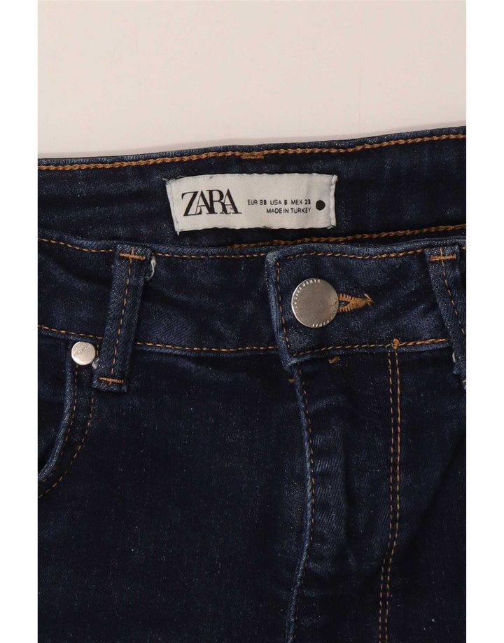 Zara Jeans Acampanados Para Mujer EU 38 Small W28 L33 Azul Marino