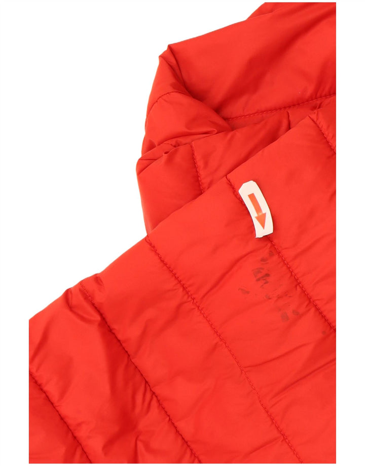 Benetton Veste matelassée à capuche Garçon 10-11 ans Rouge Polyamide
