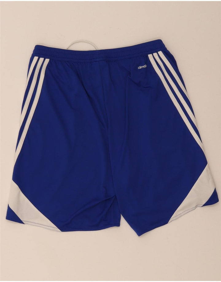 Adidas Herre Climalite Sportshorts Medium Blue Colourblock Polyester