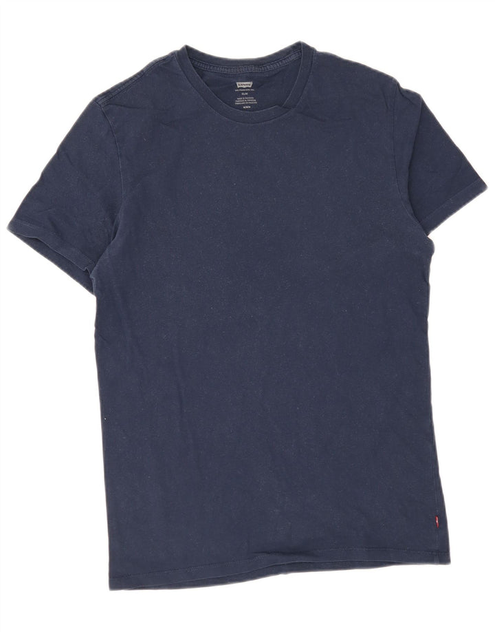 Levi's Mens Slim Fit T-Shirt Top Medium Navy Blue