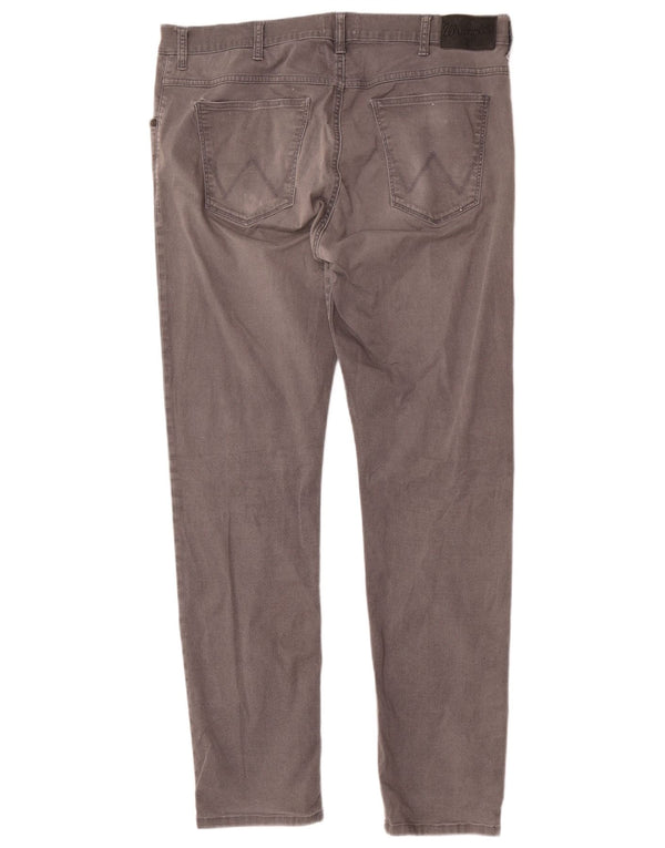 Wrangler Herren Larston Slim Freizeithose W36 L34 Graue Baumwolle