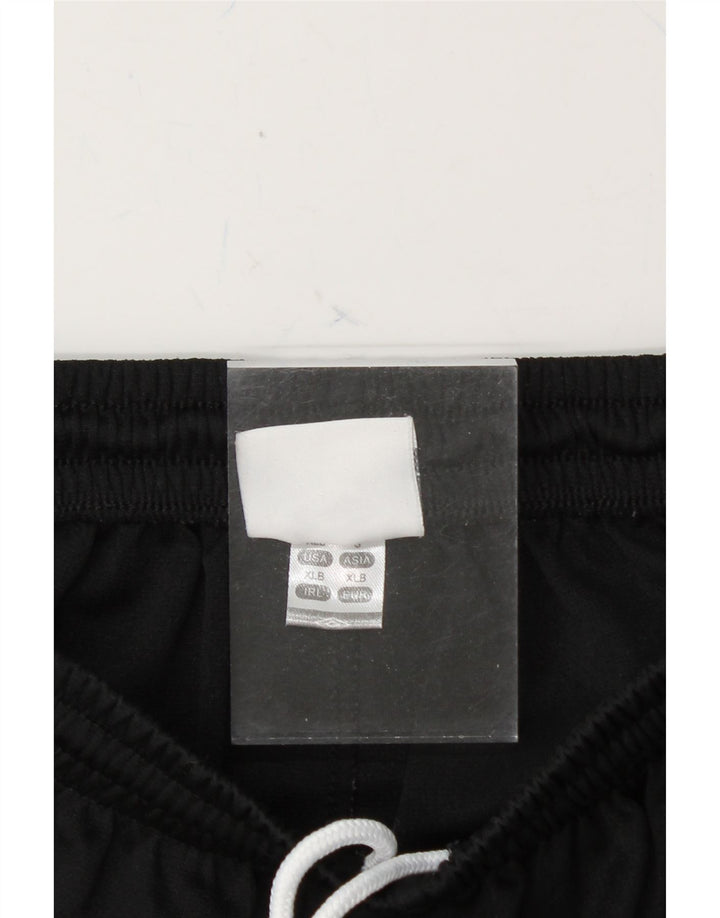 UMBRO Boys Sport Shorts 9-10 Years XL Black Polyester Vintage Umbro and Second-Hand Umbro from Messina Hembry 
