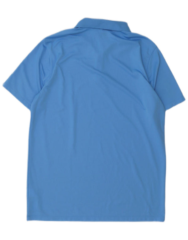 Nike Mens Dri Fit Standard Polo Shirt Large Blue Polyester